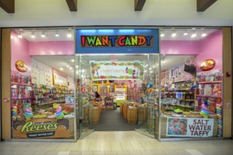 Livonia, Michigan - A candy store at Laurel Park Place, a shopping mall in suburban Detroit