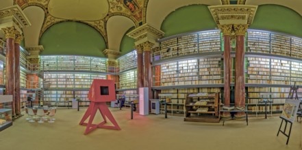 Herzog August Library Interior Panorama Wolfenbüttel Germany
