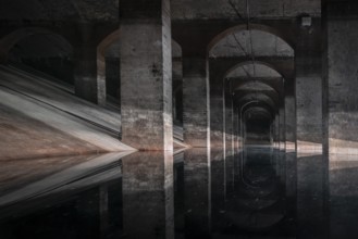 Underground water reservoir with brick vault, now a museum cistern, Cisterns in Søndermarken,