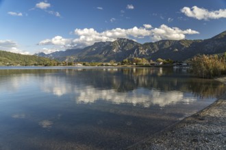 Lake Caldonazzo in Valsugana, Trentino, Italy, Europe