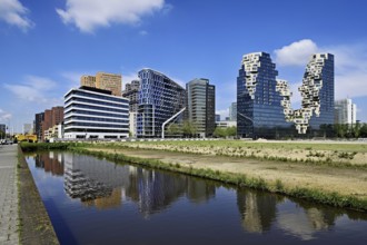 Skyline with office buildings NautaDutilh, Symphony, towers, Symphony torens, ABN AMRO Bank, The