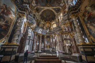 Court Church of the Würzburg Residence, consecrated in 1743, Würzburg, Lower Franconia, Bavaria,