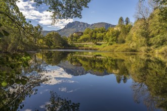 Lake Lago Costa in Valsugana, Trentino, Italy, Europe