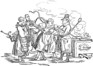 The Lucerne dispute over plaits, cook has plaited hair in two plaits according to old custom, the