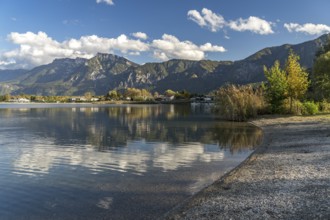 Lake Caldonazzo in Valsugana, Trentino, Italy, Europe