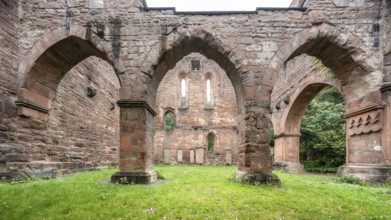 Ruins of the monastery church, former Cistercian nunnery, Stadtroda, Thuringia, Germany, Europe