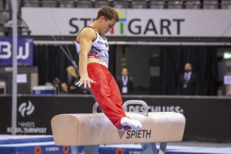 EnBW DTB-Pokal Stuttgart 2025, Mixed Cup***Timo Eder Germany on pommel horse