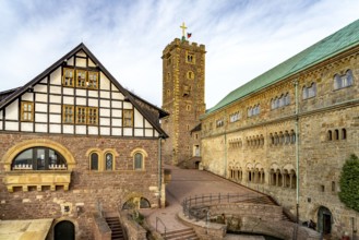 The Hofburg Imperial Palace, the second courtyard of Wartburg Castle, UNESCO World Heritage Site in