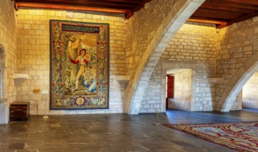 Interior design, Royal Palace Alumdaina, Palma de Majorca, Spain, Europe
