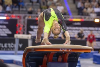 EnBW DTB-Pokal Stuttgart 2025, Mixed Cup***Karina Schönmaier Germany on vault