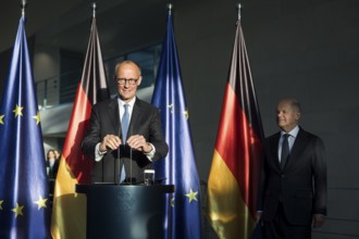 Handover of office from Olaf Scholz (SPD), former Federal Chancellor, to Friedrich Merz (CDU),