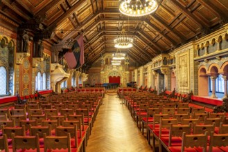 Ballroom of the Wartburg in Eisenach, Thuringia, Germany, Europe
