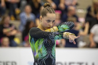 German Gymnastics League (Bundesliga) for woman, 1st competition day 2025 in Mannheim***Jesenia