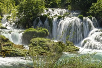 The Skradinski Buk waterfall in Krka National Park, Croatia, Europe