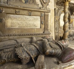Sir Henry Newton d 1599, tomb monument, Bristol cathedral church, Bristol, England, UK