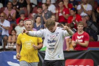 Fistball: TSV Pfungstadt against Union Tigers Vöcklabruck (IFA 2024 Fistball World Tour Finals