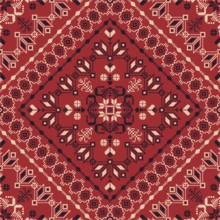 Traditional Latvian embroidery seamless pattern, vector illustration