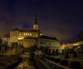 Weesenstein Castle by night