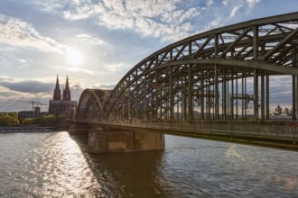 Rhine Bridge, Cologne, North Rhine-Westphalia, Germany, Europe