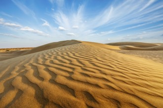 Dunes of Thar Desert. Sam Sand dunes, Rajasthan, India, Asia