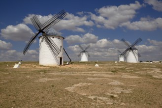 Windmills, Campo de Criptana, Province of Ciudad Real, Castilla-La Mancha, Spain, Europe