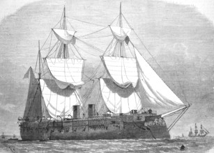 SMS Kronprinz was an armoured ship of the Kaiserliche Marine, 1869, sailing steamer, Prussia,