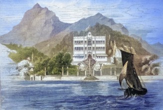 Villa Carlotta, an 18th century summer residence in Tremezzo on Lake Como, 1869, Lombardy, Italy,