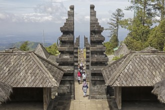 Candi Ceto Temple, fifteenth-century Javanese-Hindu temple on the western slope of Mount Lawu,