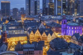 St Paul's Church in Frankfurt am Main will be illuminated in blue on 10 December 2023,
