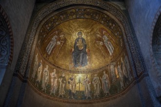 Ceiling mosaic over the left altar of the Cathedral of San Giusto, Trieste, Friuli Venezia Giulia