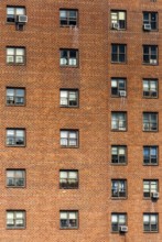 Property, house, facade, living, air conditioning, high-rise, apartment block, New York City, USA,
