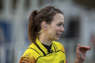 Rugby: Germany against MKS Pogon Awenta Siedlce, Poland in Heidelberg. Picture: Referee Maria Latos