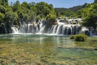 The Skradinski Buk waterfall in Krka National Park, Croatia, Europe