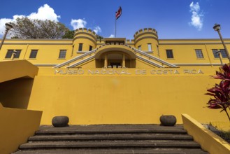 San Jose, Costa Rica, National Museum Building in historic city center, Central America