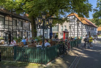 Old village of Westerholt, listed district of Herten Westerholt, over 60 old, well-renovated