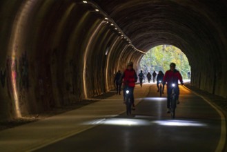 The Nordbahntrasse, a cycle path, footpath, on a former 22 KM long railway line, along the