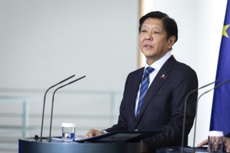 Olaf Scholz, Federal Chancellor (not pictured), and Ferdinand Marcos Jr, President of the Republic