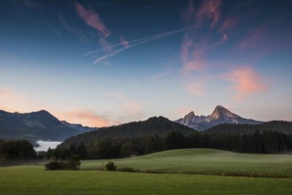 Watzmann, sunrise, Berchtesgadener Land, Upper Bavaria, Bavaria, Germany, Europe