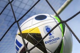 Symbolic image UEFA-EURO 2024: Close-up of the official match ball for the 2024 European Football