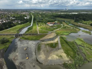 Dortmund / Castrop-Rauxel, North Rhine-Westphalia, Germany, river renaturalisation, renaturation of