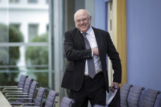 Ulrich Schneider, Managing Director of Der Paritätische Gesamtverband, at a press conference on the