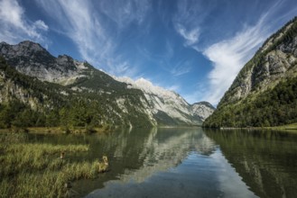 Obersee, Königssee, Schönau, Berchtesgaden National Park, Berchtesgadener Land, Upper Bavaria,
