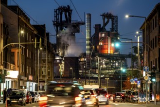 Duisburg steel site, ThyssenKrupp Steel steelworks, blast furnaces 8 and 9, Friedrich-Ebert-Straße