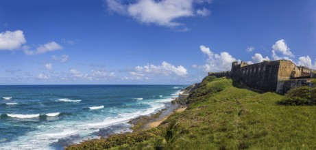 Castillo San Cristobal Fortress in old San Juan, Puerto Rico, North America