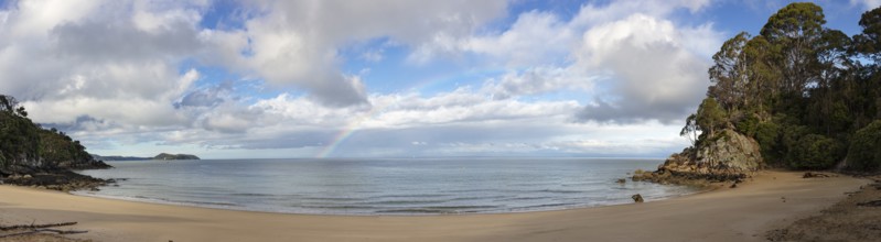 Rainbow, Beach, Kaiteriteri, New Zealand, Oceania
