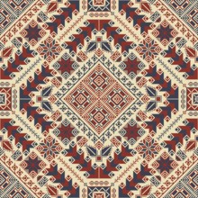 Embroidery Tatreez pattern, Palestinian fashion vector ornament