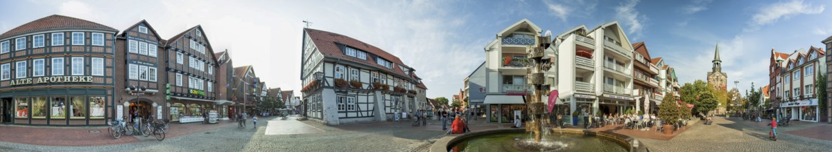 Wunstorf Market Place Panorma Germany