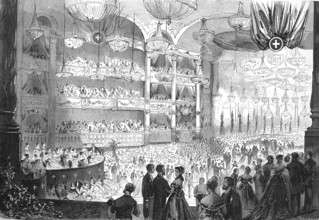 Opera Ball, organised by the International Relief Society for the Wounded, 1865, Paris, France,
