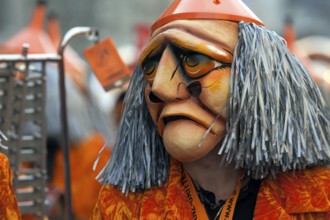 Basler Künstlerlarven, masks, Basler Fasnet parade, Basler Fasnacht, Basel, Switzerland, Europe
