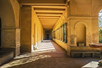 Church of Peace with Emperor Friedrich Mausoleum in Sanssouci Palace Park in Potsdam, Germany,